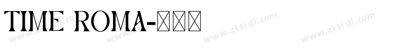 time roma字体转换